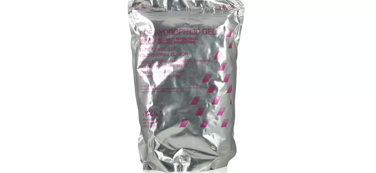COE HYDROPHILIC GEL™: Dustless Alginate with Chlorhexidine