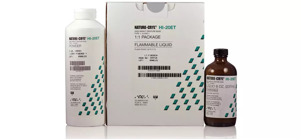 NATURE-CRYL® HI-20ET: Denture Base Resin | GC America
