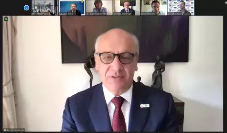 A screenshot from the Zoom meeting