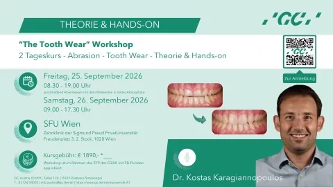 “The Tooth Wear” Workshop 2 Tageskurs - Abrasion - Tooth Wear - Theorie & Hands-on