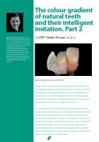 The colour gradient of natural teeth_Stefan Roozen