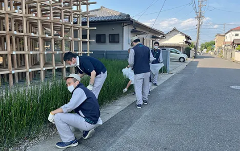 工場周辺地域の清掃活動