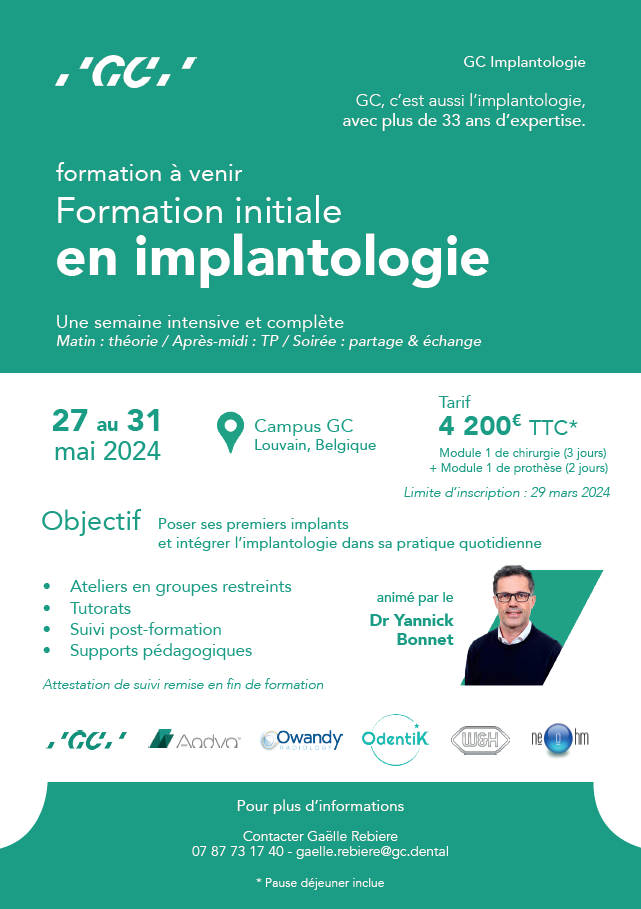 Formation initiale en implantologie | GC Tech Europe GmbH