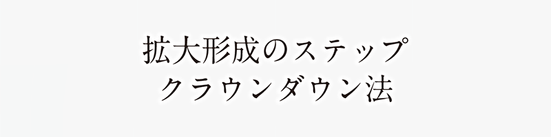 拡大形成のステップ フルレングステクニック