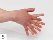 速乾性擦式アルコール製剤による手指消毒5
