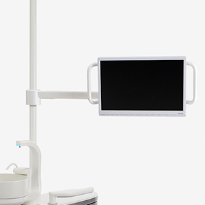 液晶モニタアーム（VESA75/VESA100） エジェクター※モニタ、ハンドル（左側）は別売です。※手術顕微鏡OPMI®pico/手術顕微鏡OP-Dentの併設はできません。