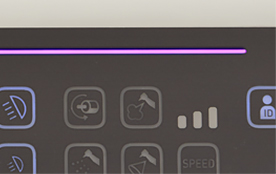 光でわかるセッティング。