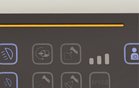 光でわかるセッティング。