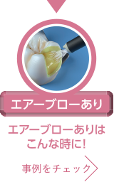 エアーブローあり
