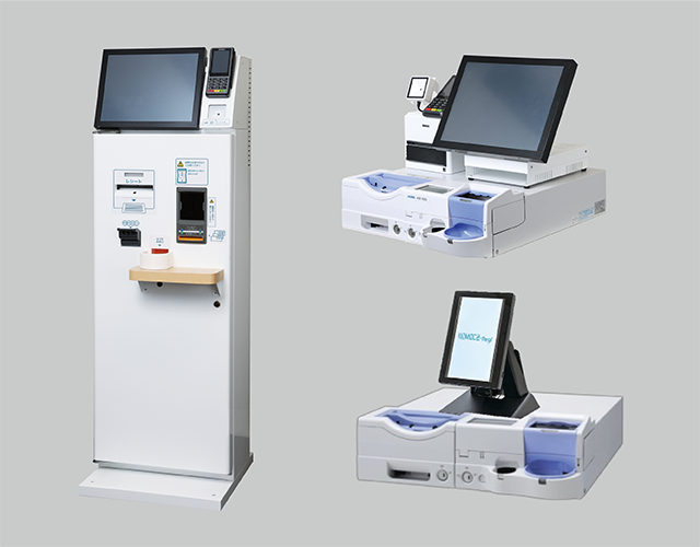 自動再来受付/自動精算機NOMOCa-Stand