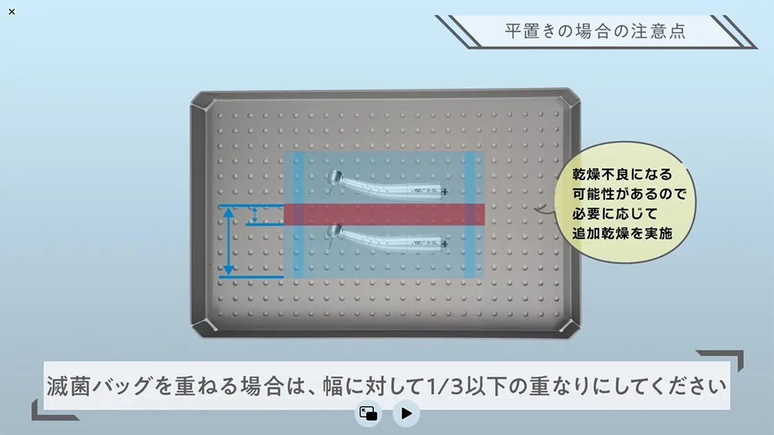 被滅菌物の入れ方