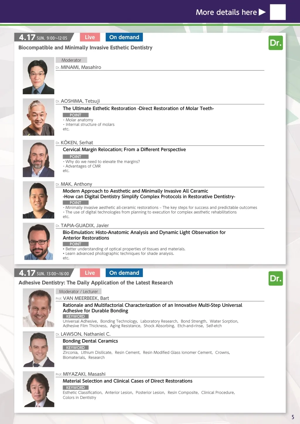 THE 5th INTERNATIONAL DENTAL SYMPOSIUM